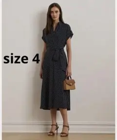 Ralph Lauren パープルレーベル　ポルカドットワンピース Ralph Lauren パープルレーベル ポルカドットワンピース - メルカリ