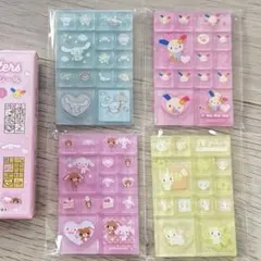 【新作】 トレーディングミニタイルシール　サンリオシナモンウサハナシュガーバニー