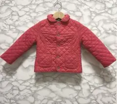 プチバトー キルティングジャケット 102cm 4ans レッド 赤