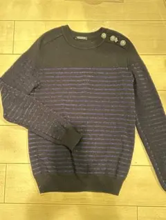 BALMAIN バルマン ニット セーター ストライプ　S