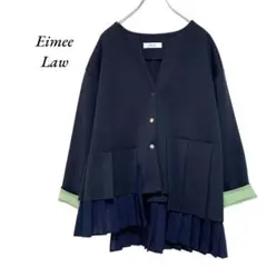 Eimee Law　タックプリーツセレモニージャケット　ネイビー　エイミーロウのサムネイル
