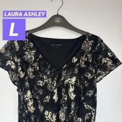 LAURA ASHLEY /ブラックゴールド ワンピース L 11