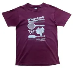 80s Champion トリコタグ Tシャツ ワインレッド