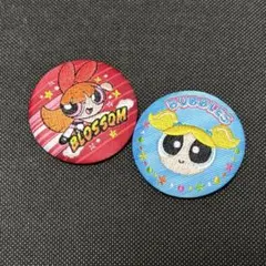 ブロッサム バブルス 刺繍缶バッチ2点セット