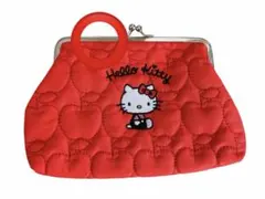 【新品未使用】リンネル　3月号　付録のみ　ハローキティ　刺繍入りがま口ポーチ