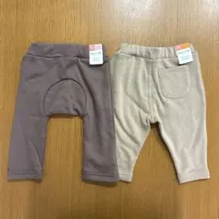 【新品未使用】futafuta 裏起毛パンツ 70cm 2点