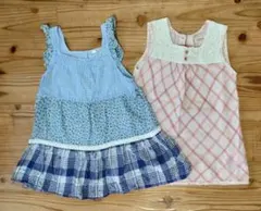【夏物セール】女児　ワンピース（チュニック？）２着セット