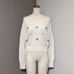 レッセパッセ ビジュー ニット アイボリーのサムネイル