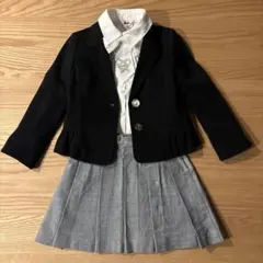 Barbie 黒 ジャケット・スカートセット 120cm 入学式　セット卒園式も