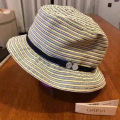GREVI ボーダー帽子  50cm  familiar