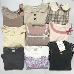 ベビー キッズ 女の子 まとめ売り セット 80 90 長袖 プティマイン