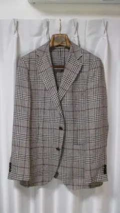 Universal language フェルラ　ジャケット　ブラウン　千鳥格子 2025年最新】UNIVERSAL LANGUAGE カラー：ブラウン系 テーラード