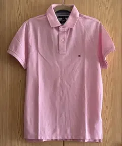 【新品・未使用】TOMMY HILFIGER メンズピンク ポロシャツ Mサイズ