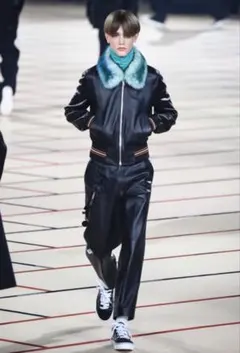 17AW Dior Homme ファー レザーブルゾン 44のサムネイル