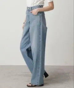 AZUL BY MOUSSY✨神デニム　ハイウエストワイドデニム 26