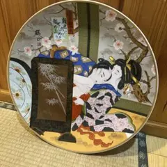 浮世絵　春画 金彩 手描き　希少特大サイズ　大皿 41cm 浮世絵 春画 金彩 手描き 希少特大サイズ 大皿 41cm - メルカリ