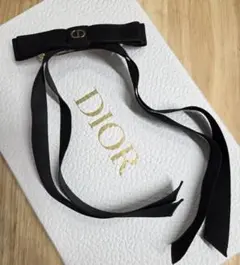 【極美品】Christian Dior リボンバレッタ 正箱付き