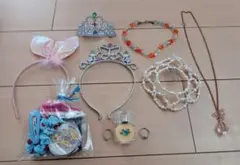 子供用アクセサリー、カチューシャ、ティアラ、指輪他　10点セット