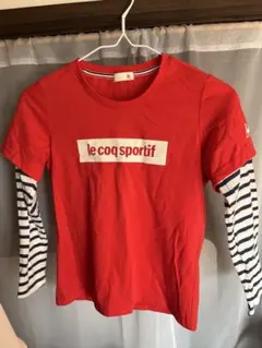 le coq sportif オレンジTシャツ 長袖