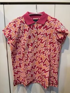 新品　パーリーゲイツ 総柄ポロシャツ サイズ0 人気カラー PG