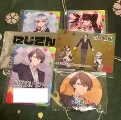 にじさんじ 加賀美ハヤト チップス 缶バッジ カード SMC 夜見れな葉加瀬冬雪