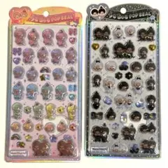 【正規品】モンチッチ うるちゅるポップシール ボンボンドロップシール 2種セット