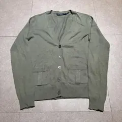 Ralph Lauren sport カーディガン　カーキ　コットン　薄手　S