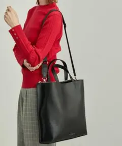 A4対応/軽量順アシンメトリートート＆ショルダーバッグ