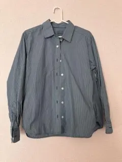 無印良品　長袖　MUJI レディース　シャツ　ストライプ