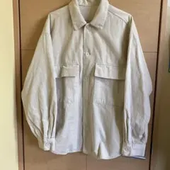 美品⭐︎GU オーバーサイズコーデュロイジャケット　Mアイボリー