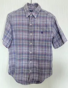 Ralph Lauren チェック柄 半袖シャツ メンズS ユニセックス