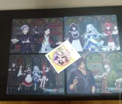 にじさんじ×くら寿司 下敷き 4枚セット ＋ ステッカー ＋ 缶バッチ