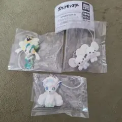 ポケモン ぺたんこマスコット ロコン、ワッカネズミ、フラエッテ