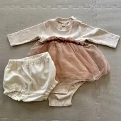 プティマイン　チュール　ロンパース　７０サイズ