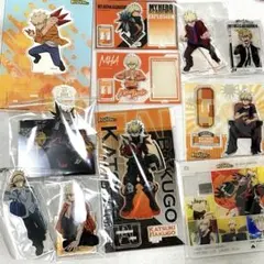 【匿名配送】 爆豪勝己 アクリルスタンド11点と缶バッジ11個セット