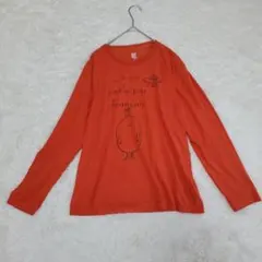 デザインTシャツストア グラニフ 長袖Tシャツ オレンジM メンズ