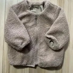 petit main ベージュ ボアジャケット 80