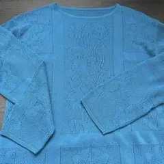 Ameri FLOWER MESH KNIT TOP