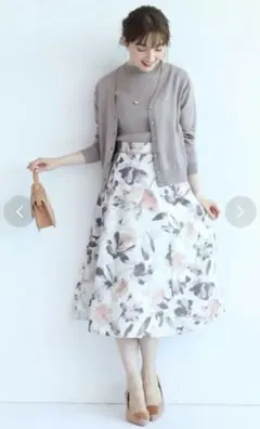 アプワイザーリッシェ シャドーフラワーフレアスカート