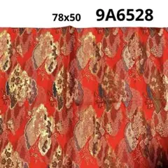 9A-6528 着物はぎれ　和柄　和布 78x50 金蘭