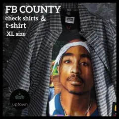 FBCOUNTY OG チェックシャツ 黒 & 2pac T-shirt XL②のサムネイル
