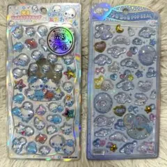 【日本正規品】うるちゅるポップシール シナモロール＆光るドロップ あわわちゃん