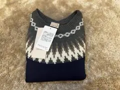 【新品】プティマイン フェアアイル柄 セーター 90cm