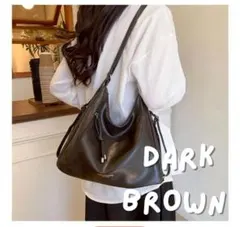 【新品】ショルダーバッグ　マルチ　3way ダークブラウン　リュック