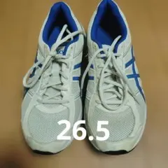 ASICS 26.5cmランニングシューズ ホワイト/ブルー