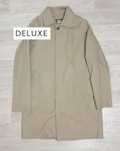 DELUXE ステンカラーコート L 日本製 ベージュ ウールライナー付き