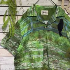 karaku 赤波ノ影猫 浮世絵風 アロハシャツ - メルカリ