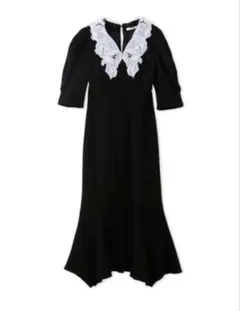 SNIDEL エンブロイダリーカラーマーメイドワンピース