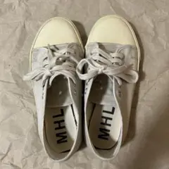 ベージュ キャンバス ローカット スニーカー　 MHL