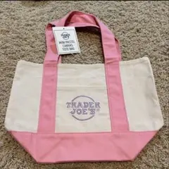 ピンク　TRADER JOE'S トレーダージョーズ　ミニトート バッグ